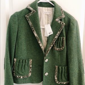 Banana Republic Green Blazer Jacket